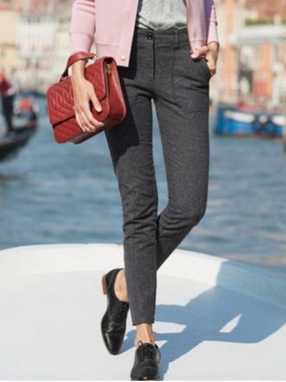 J. CREW | Women's | Herringbone Skinny Stretch Cargo Pants | Size 12